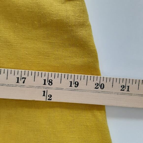 Banana Republic Linen Blend High Rise Shorts Wide Leg Golden Yellow Womens 6 - Picture 8 of 10
